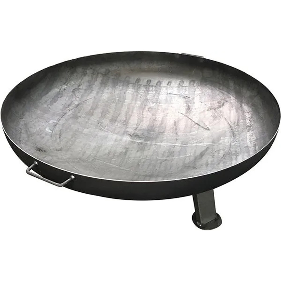 FeNau Feuerschale aus Stahl in Grau mit Füßen und Haltegriffen, Durchmesser: 80 cm - Bild 2