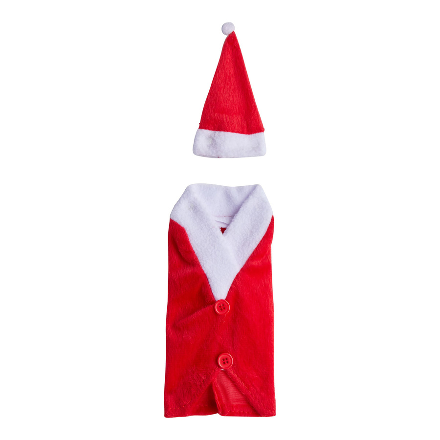 Genialo Flaschen-Kostüm Weihnachtsmann, 2-teilig, Rot - Bild 2