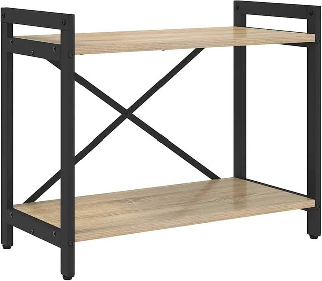 vidaXL Bücherregal in Sonoma-Eiche im Industriallook, B/T/H: 60 x 30 x 50 cm - Bild 1