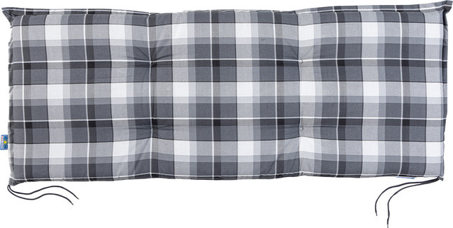 SOLAX-SUNSHINE Sitzbank-Auflage aus Polyester in Grau, gesteppt und wasserabweisend, B/T/H: 120 x 120 x 6 cm - Bild 1