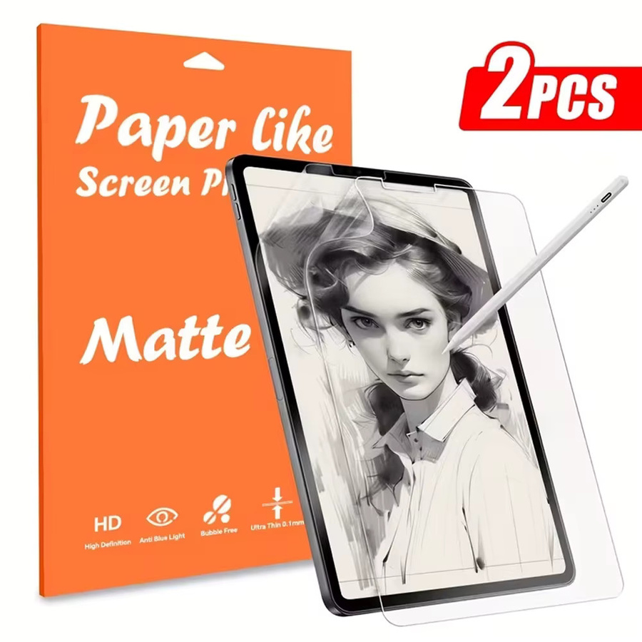 2 Stück Papierähnliche Displayschutzfolie für Samsung Galaxy Tab S7 S8 S9 S10 S6 Lite S7 FE S9 FE S10 FE und Tab A9 in Transparent - Bild 5