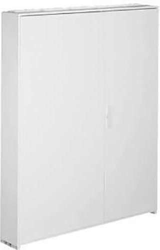 Hager Schrank aus Stahl in Reinweiß RAL 9010, B: 130 cm, H: 155 cm, T: 20,5 cm - Bild 1