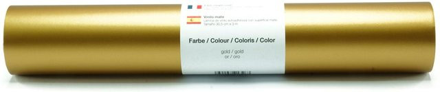 Selbstklebende Vinyl Folie in Gold-Matt - Bild 1