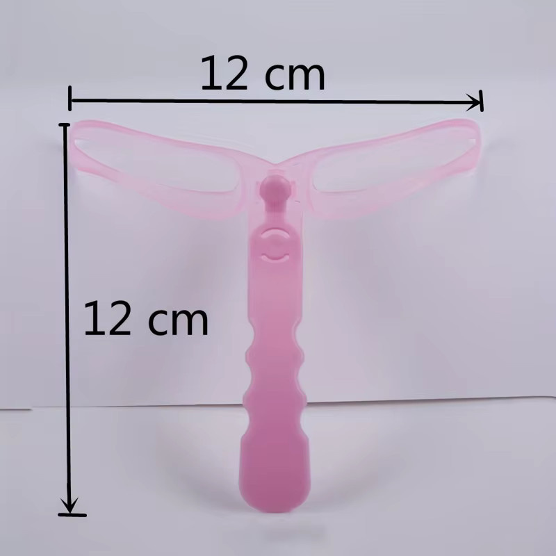 Augenbrauen-Schablone Set für Damen, rosa, 8 Stück - Bild 3
