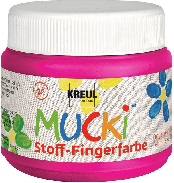 MUCKI Stoff-Fingerfarbe Pink 150 ml - Bild 1