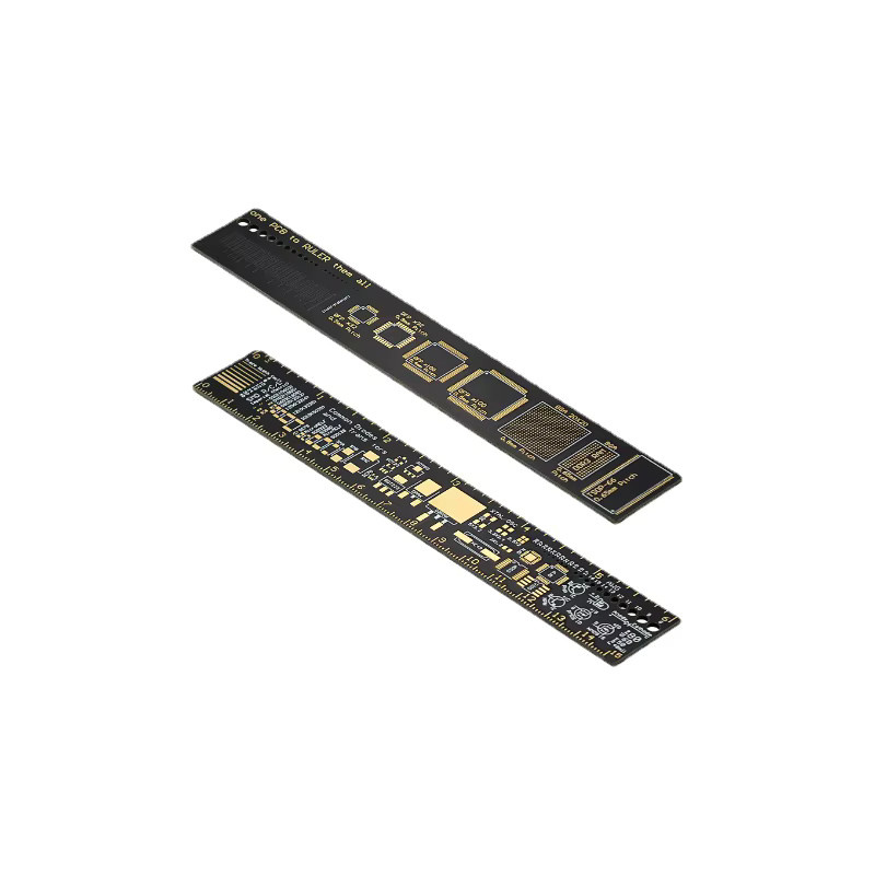Leiterplatte Referenz Lineal v2-6 für Elektronik-Ingenieure und Arduino in Schwarz - Bild 1