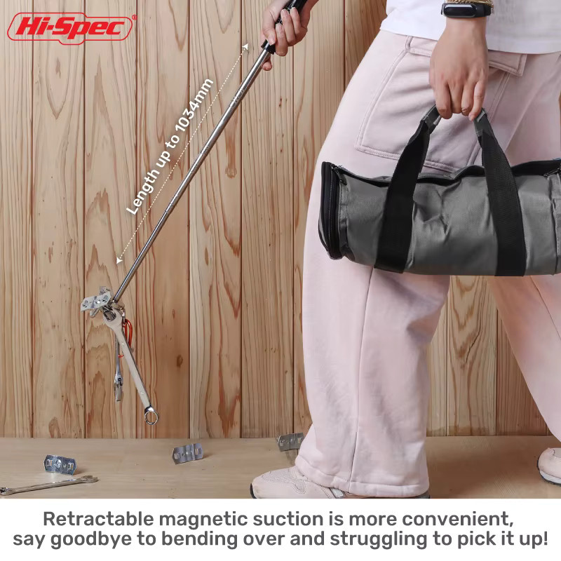 Hi-Spec Magnetischer Teleskoppflücker 50LB Pickup-Stick für schwer zugängliche Edelstahl-Stifte - Bild 3