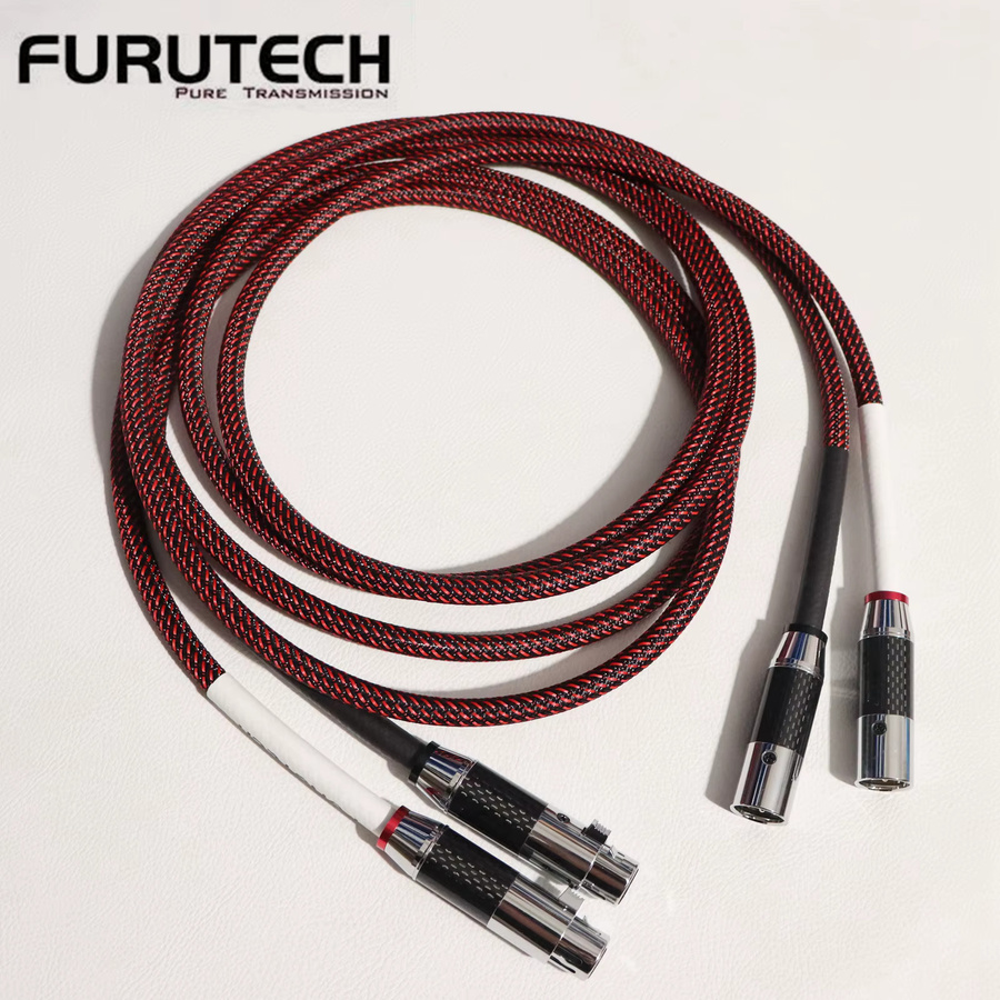 Furutech μ-p XLR Symmetrisches Audiokabel aus Kupfer, 1 Paar, Rot, 2,1 m - Bild 2