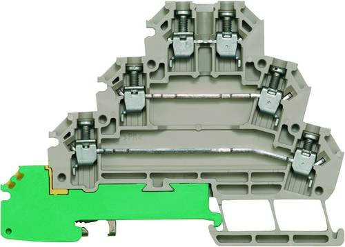 Weidmüller Reihenklemme MAK 2.5 DB in Beige und Grau aus Kunststoff, Breite: 6,3 mm, Tiefe: 24,0 mm, Höhe: 8,8 mm - Bild 1