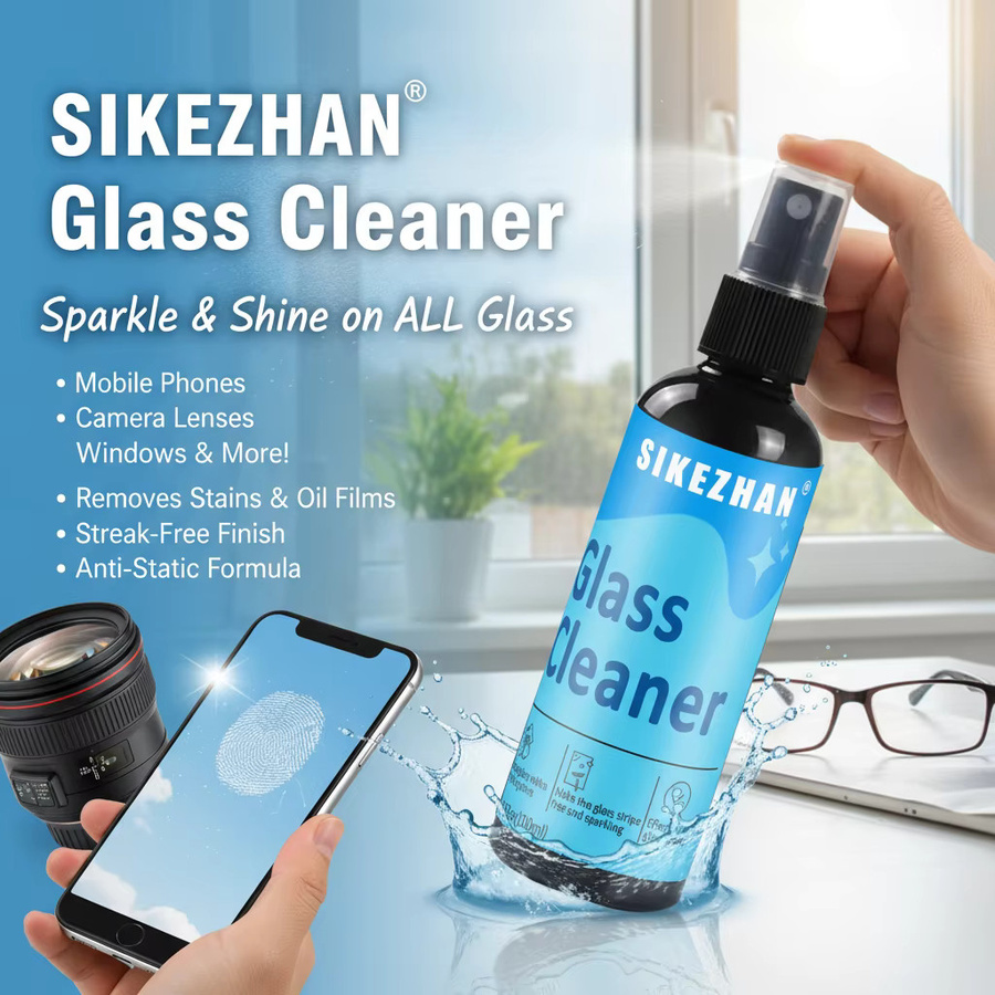 SIKEZHAN Glasreiniger Blue, ammoniakfrei und streifenfrei für Fenster, Autos und Spiegel, 13,5 ml - Bild 2