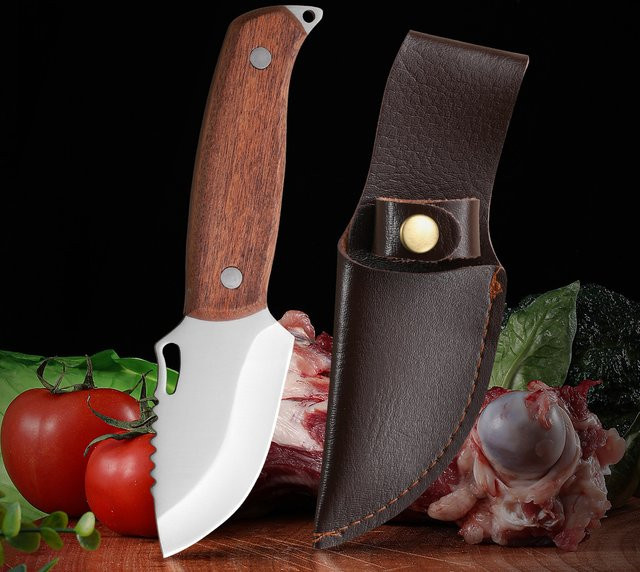 SHENJIU Filetiermesser mit Holzgriff in Braun, 4 Zoll (10,16 cm) - Bild 1