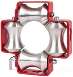 Katimex Pritschenrolle aus Aluminium in Rot, Durchmesser: 40 mm - Bild 1