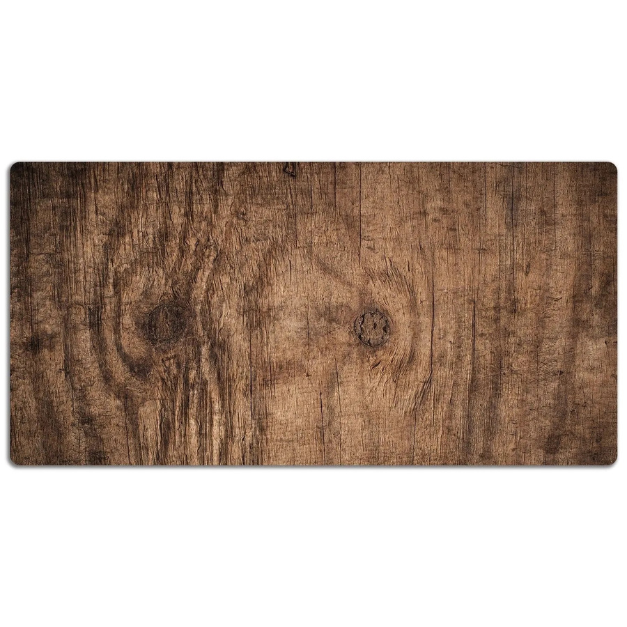 Tulup Schreibtischunterlage Altes Holz in Braun, B/T: 90 x 45 cm - Bild 2