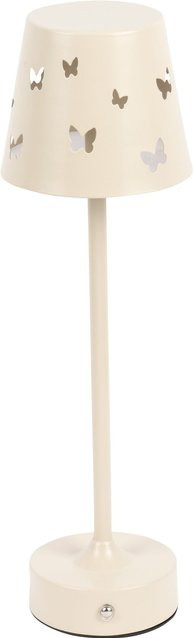 LED Tischlampe Schmetterling von viva domo in Beige mit warmweißem Licht und USB-Anschluss - Bild 1