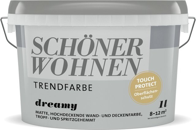 Schöner Wohnen Dispersionsfarbe Dreamy matt in Weiß, lösungsmittelfrei und tropffrei - Bild 1