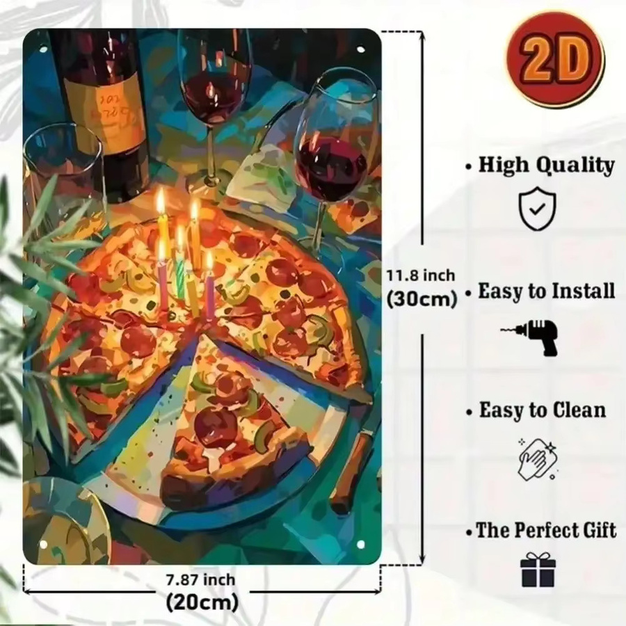 Retro Metallschild CIFBUY Blechposter zur Dekoration für Zuhause, Bar und Café, Breite: 30,0 cm, Höhe: 20,0 cm - Bild 2