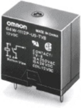 Omron G4W-2212P-US-TV5-DC24 Powerrelais 24 V/DC 2 Schließer Schwarz - Bild 1