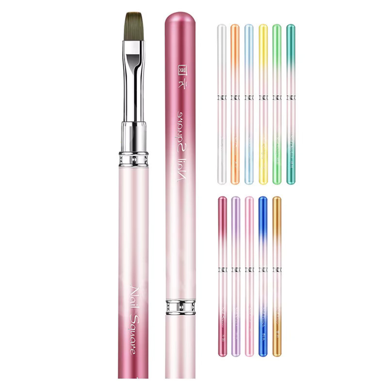 Nagelzeichnung Stift mit Metallgriff, 11 Farben, Farbverlauf - Bild 1