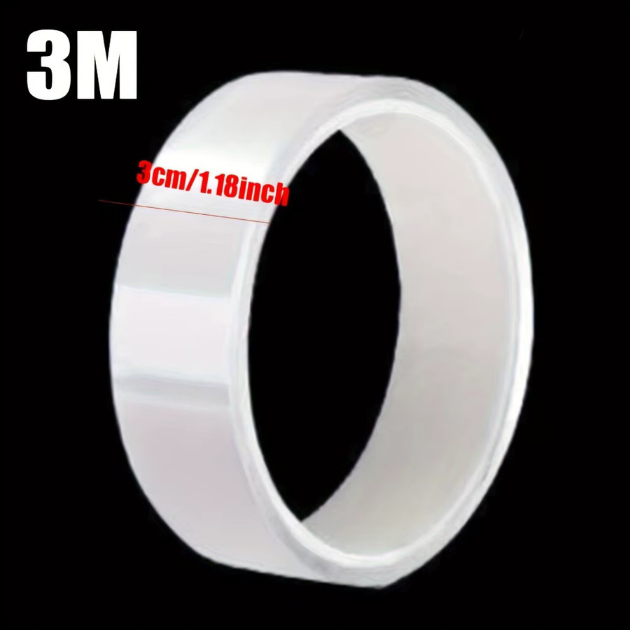 Wasserdichtes Küchenband aus transparentem Acryl als selbstklebendes Spülbecken-Nahtband, schimmelresistent, Breite: 3 cm - Bild 1