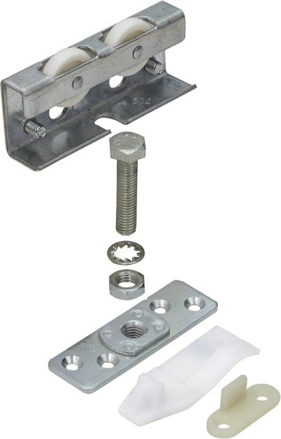 Hettich Montagesatz TopLine 3plus für eine Tür, 40 kg, Stahl verzinkt, Silber - Bild 1