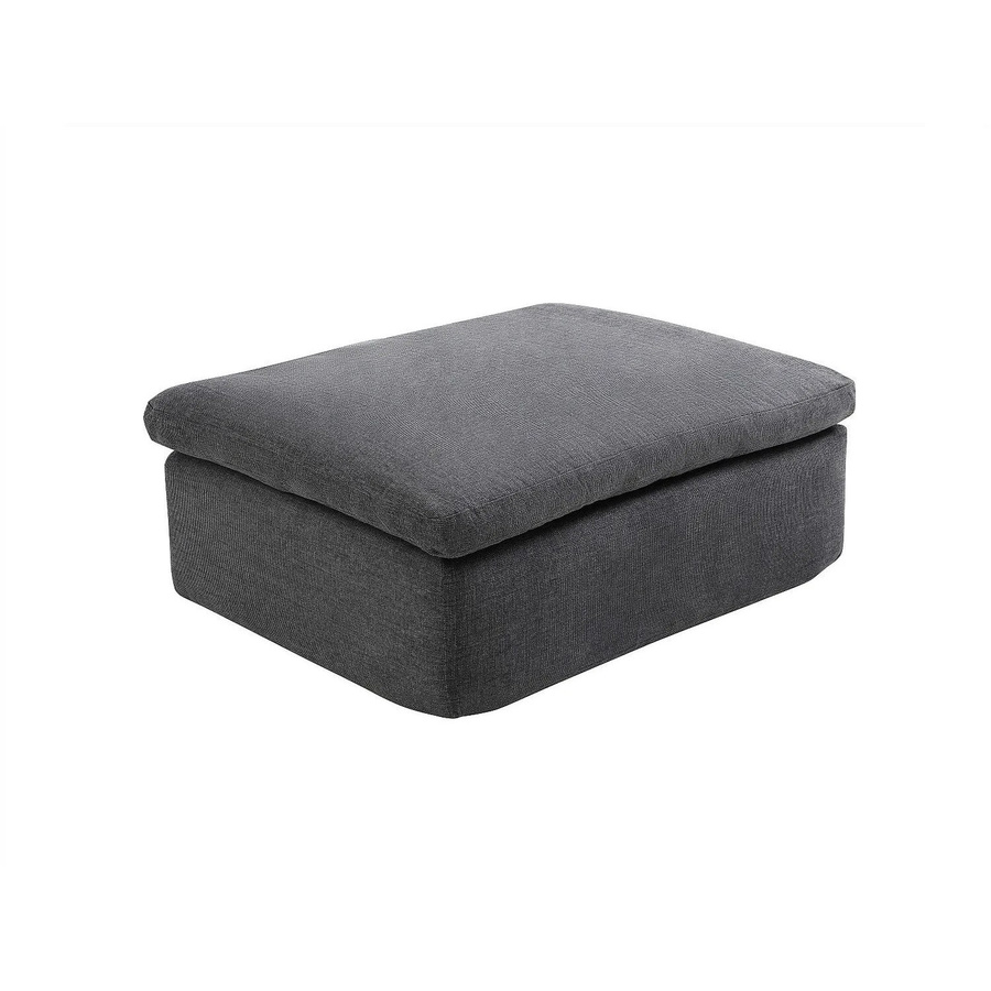 Vente-unique Sitzhocker Cortoline Anthrazitgrau Stoff B: 112 cm, H: 44 cm, T: 44 cm - Bild 2