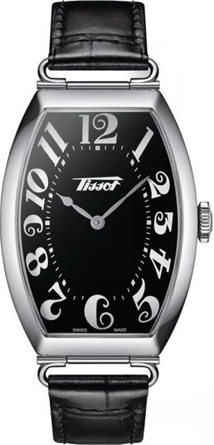 Tissot Armbanduhr, Quarz, Edelstahl, Tonneau, Schwarz, Unisex - Bild 1