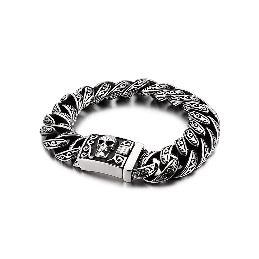 NORTHMAN Armband, Edelstahl, Silber, Vintage, Herren - Bild 4