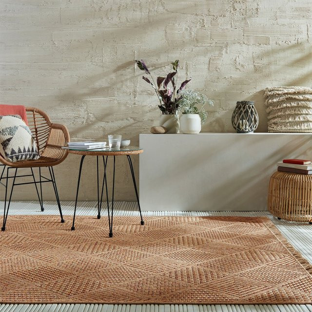 Outdoor-Teppich Kadima Design Rauten in Natur-Terrakotta, B: 200 cm, L: 290 cm - Bild 1