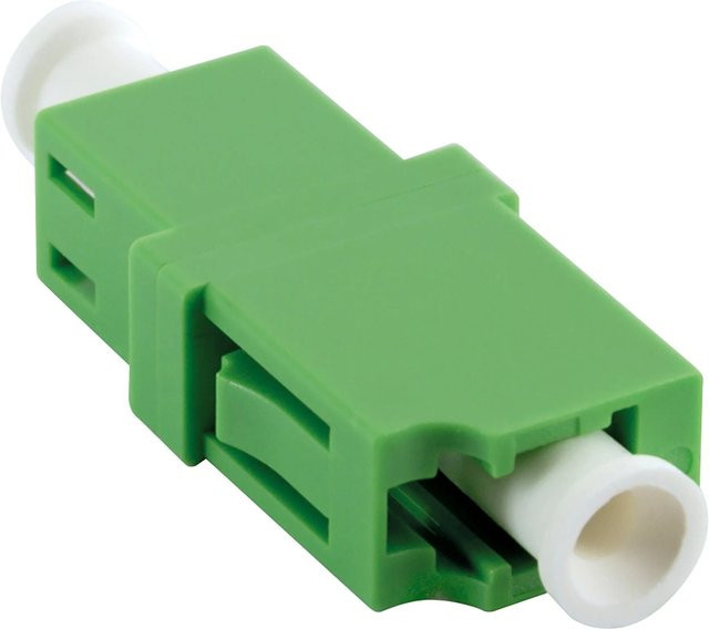 Schwaiger Glasfaser Adapter LC Simplex ohne Flagge in Grün - Bild 1