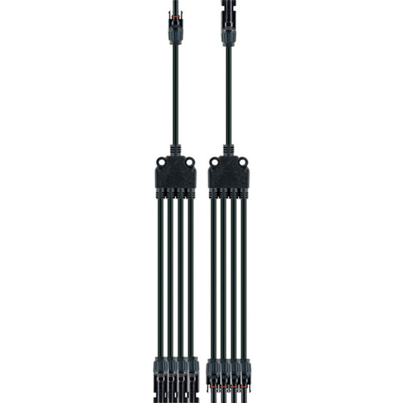 Schwaiger Solarstecker 4in1 Adapterkabel Set, Schwarz, Länge: 35 cm - Bild 2