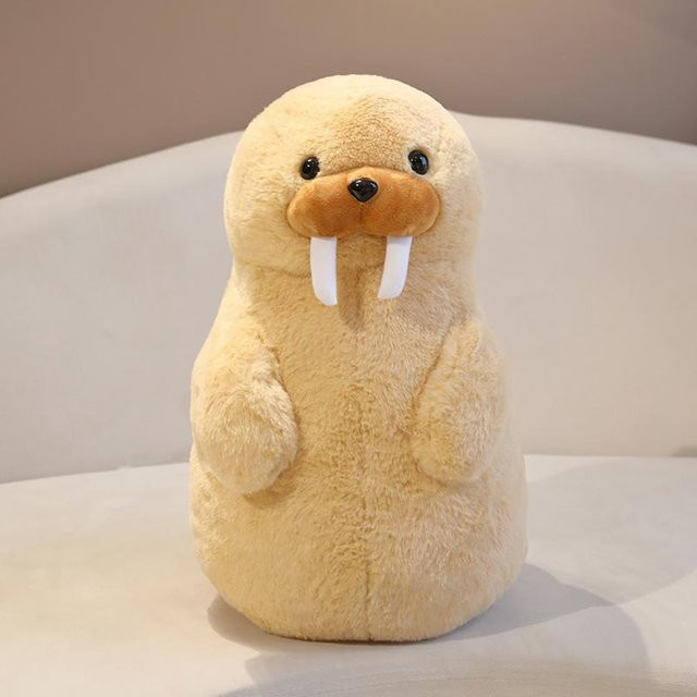 GDzaccly Stehender Pinguin Walross Meerestier, Weiche Puppen Kissen - Bild 1