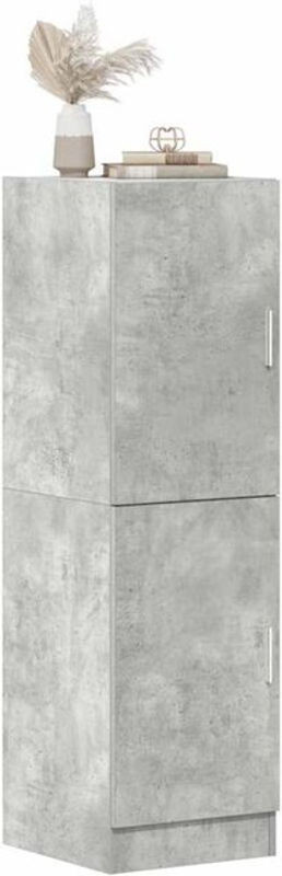 Küchenunterschrank Vidaxl in Grau aus Holzwerkstoff mit Drehtüren im Industrial Design B/T/H: 38 x 41,5 x 131,5 cm - Bild 1