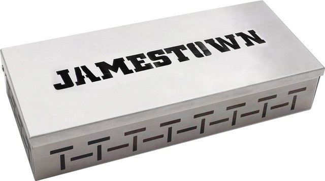 Jamestown Universal-Räucherbox aus Edelstahl in Silber für Gas und Holzkohle, B/T/H: 25,0 x 12,0 x 6,2 cm - Bild 1