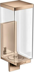 Hansgrohe Axor Uni Rectangular Seifenspender aus Glas für die Wandmontage in Polished Red Gold - Bild 1
