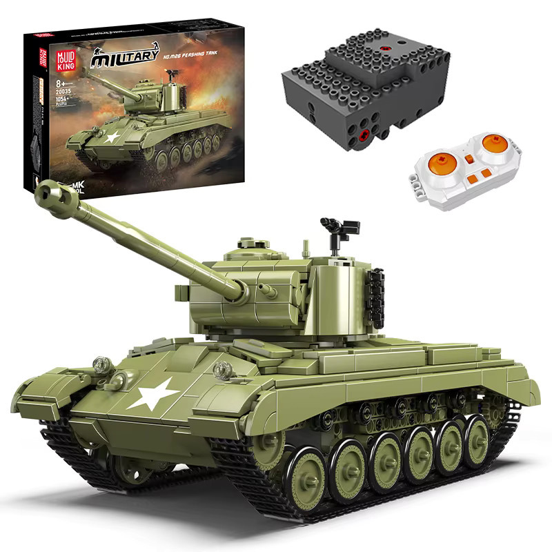 Mould King M26 Pershing Panzer, ferngesteuert, Baustein-Set, ab 8 Jahren - Bild 3