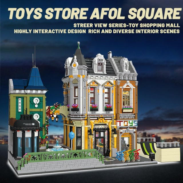 afol Street View Architektur Modellbau Steine Bunt - Bild 1