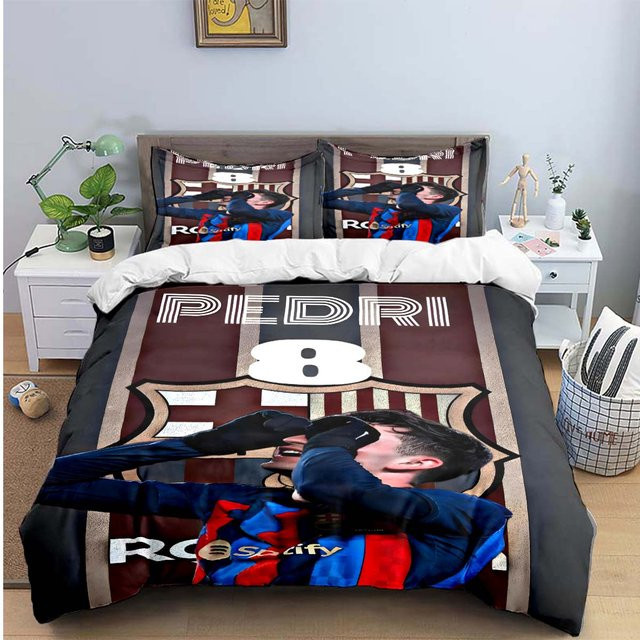 Gu Tao Bettwäsche Set Pedri Fußball Design, Mehrfarbig, B/H: 135 x 200 cm - Bild 1