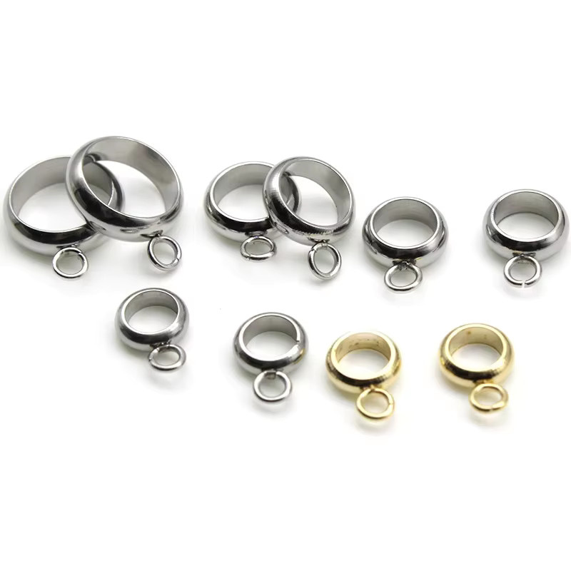 SUMOORL Charm Bail Perlen Edelstahl, 3 6 8mm, Anhänger Clips Verschlüsse - Bild 2