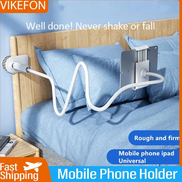 VIKEFON Multifunktionaler Lazy Bedside Desktop Ständer für Handy und Tablet in Weiß - Bild 1
