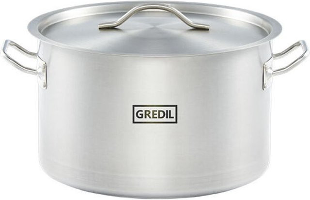 Gredil Suppentopf Serie ECO mit Deckel, Silber, Durchmesser: 28 cm, Höhe: 18 cm, 11,1 l - Bild 1