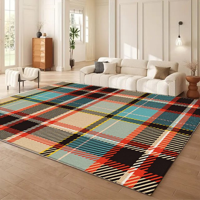 VIKAMA Moderner Geometrischer Teppich in Multicolour für Wohnzimmer und Schlafzimmer - Bild 1