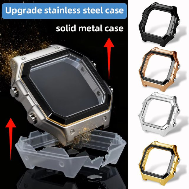 Casio Upgrade-Mod-Kit, Edelstahlgehäuse, Silber - Bild 1