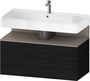 Duravit Waschtischunterschrank Qatego Wandhängend Schwarz B/T/H: 99 x 47 x 59 cm - Bild 1