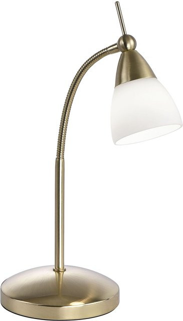Paul Neuhaus Tischleuchte in Gold/Messing mit Glas und Touch-Funktion, dimmbar - Bild 1
