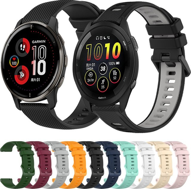 Garmin Smartwatch-Band Silikon, Schwarz, Unisex - Bild 1