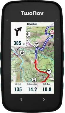 TwoNav Cross Plus GPS mit Bluetooth, Wi-Fi und USB-C in Blau und Schwarz - Bild 1