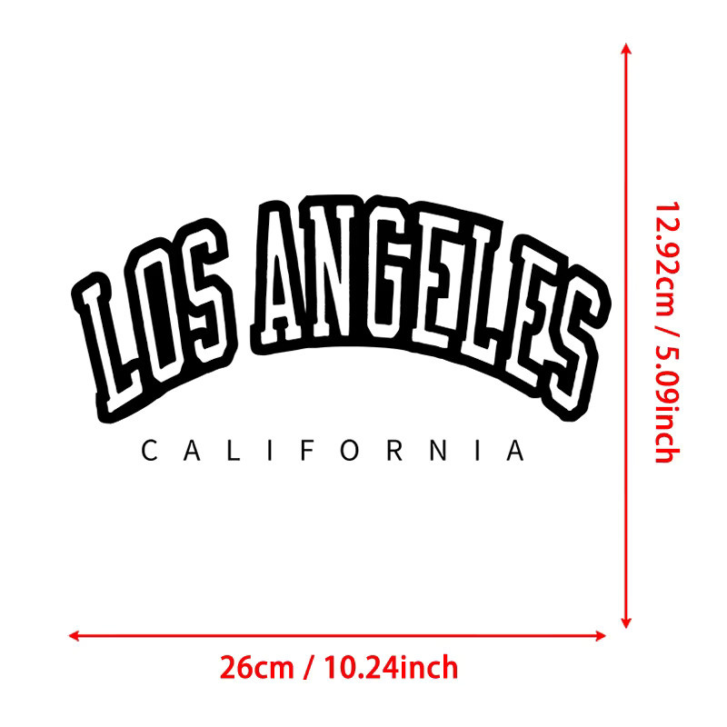 California Letter Thermo-Patches aus Vinyl für Kleidung und Kunsthandwerk zum Aufbügeln - Bild 2