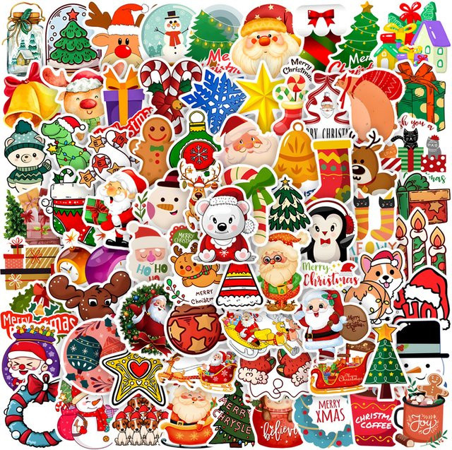 Charile Weihnachten Cartoon Graffiti Aufkleber, Wasserdicht, 10/30/50/100 stücke - Bild 1