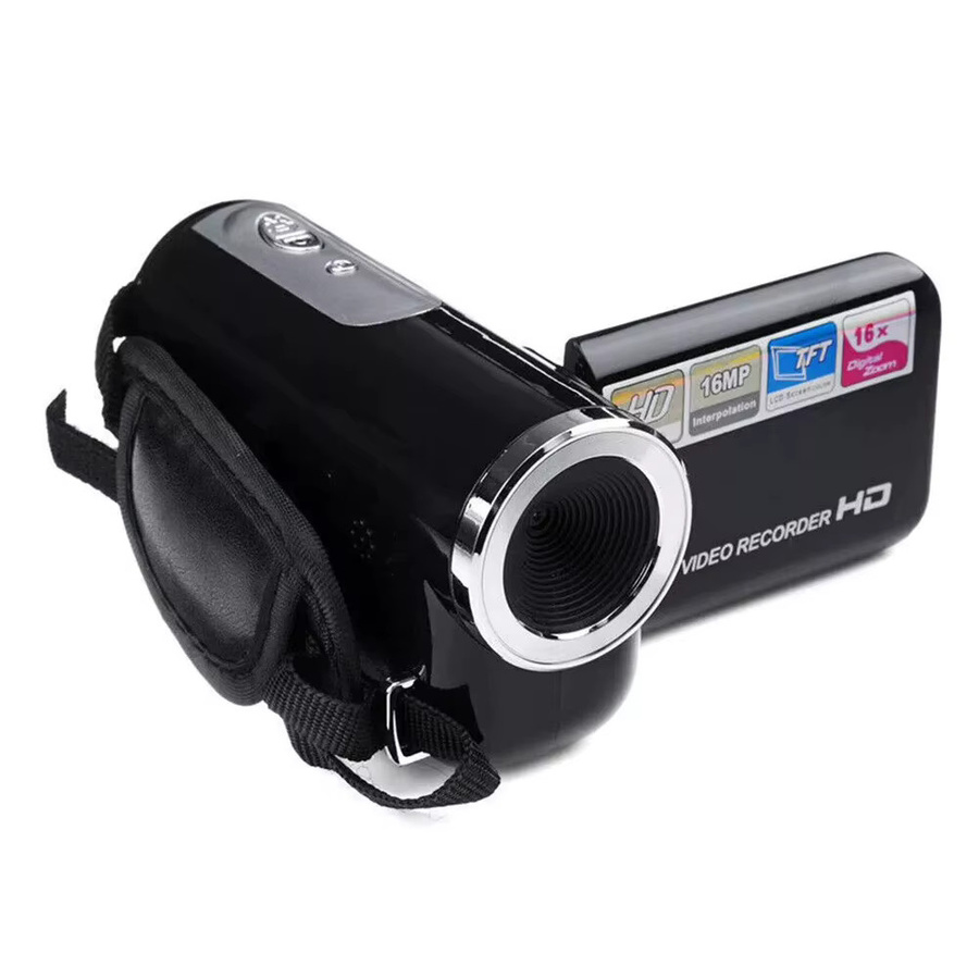 Virwir Tragbare Digitalkamera in Schwarz mit 16MP, 1080P Full HD und 2 Zoll HD-Display für Sicherheitsüberwachung und Videoaufnahmen - Bild 2