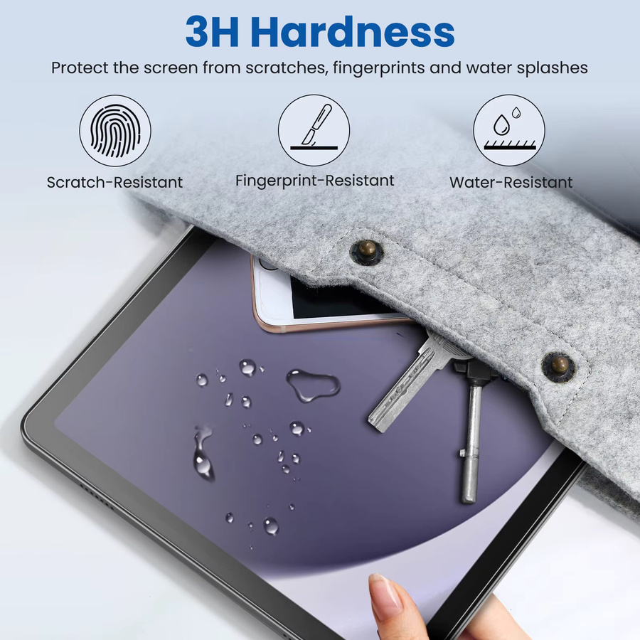 2er-Pack Samsung Galaxy Tab A9 Plus 11 Zoll Displayschutzfolie aus gehärtetem Glas, transparent - Bild 5